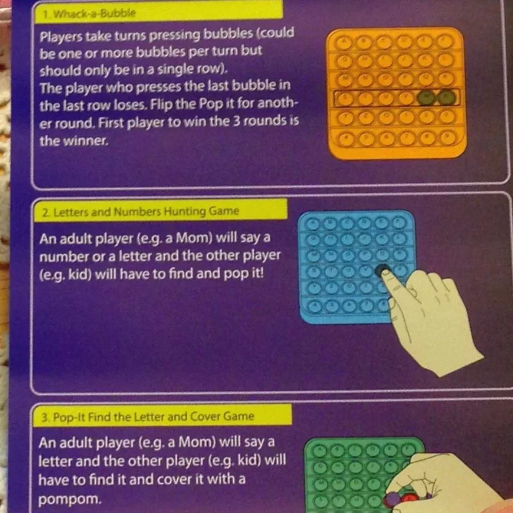 Two new bubble / popit / poppers games